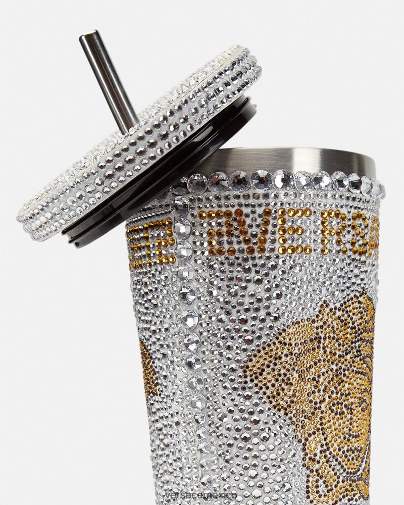 Versace taza de viaje de medusa de cristal blanco ropa interior y ropa de playa mujer 84626J1205
