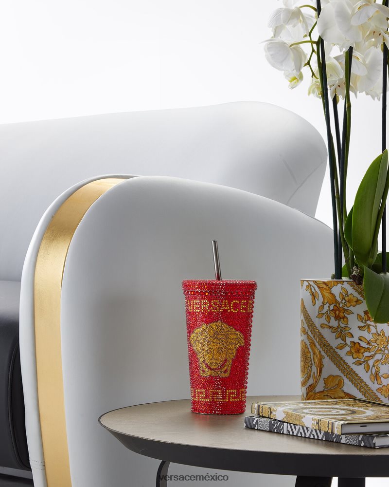 Versace taza de viaje de medusa de cristal rojo ropa interior y ropa de playa mujer 84626J1207