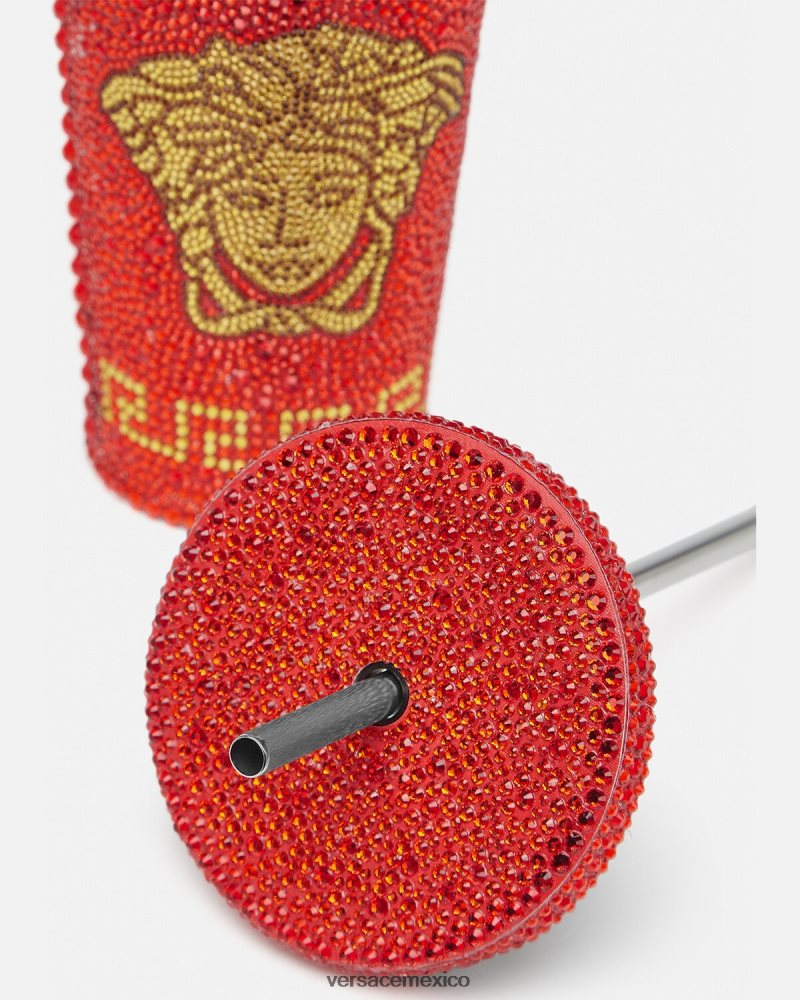 Versace taza de viaje de medusa de cristal rojo ropa interior y ropa de playa mujer 84626J1207