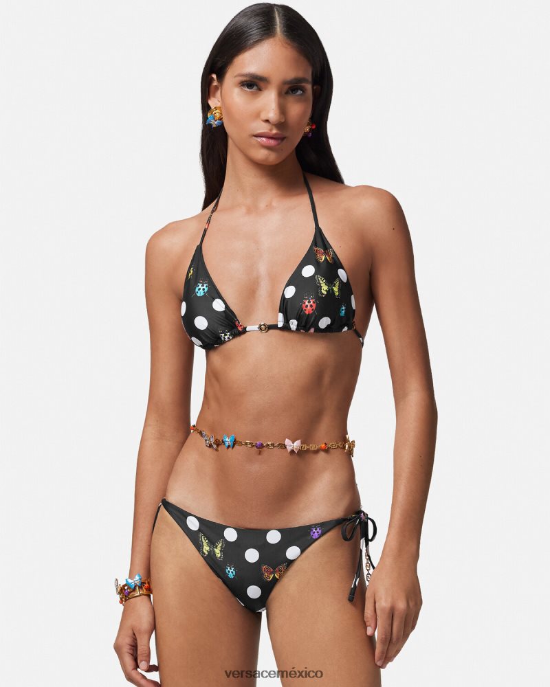 Versace braguita de bikini mariposas imprimir ropa interior y ropa de playa mujer 84626J1115