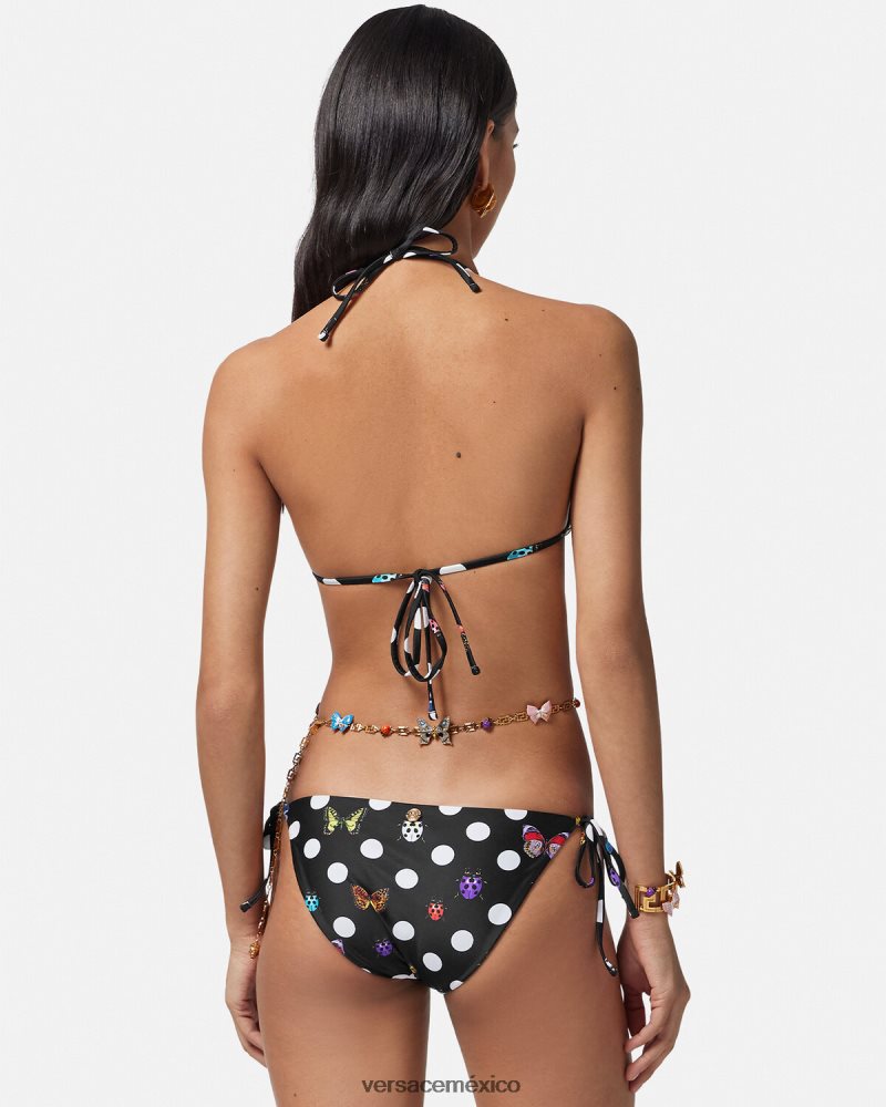 Versace braguita de bikini mariposas imprimir ropa interior y ropa de playa mujer 84626J1115