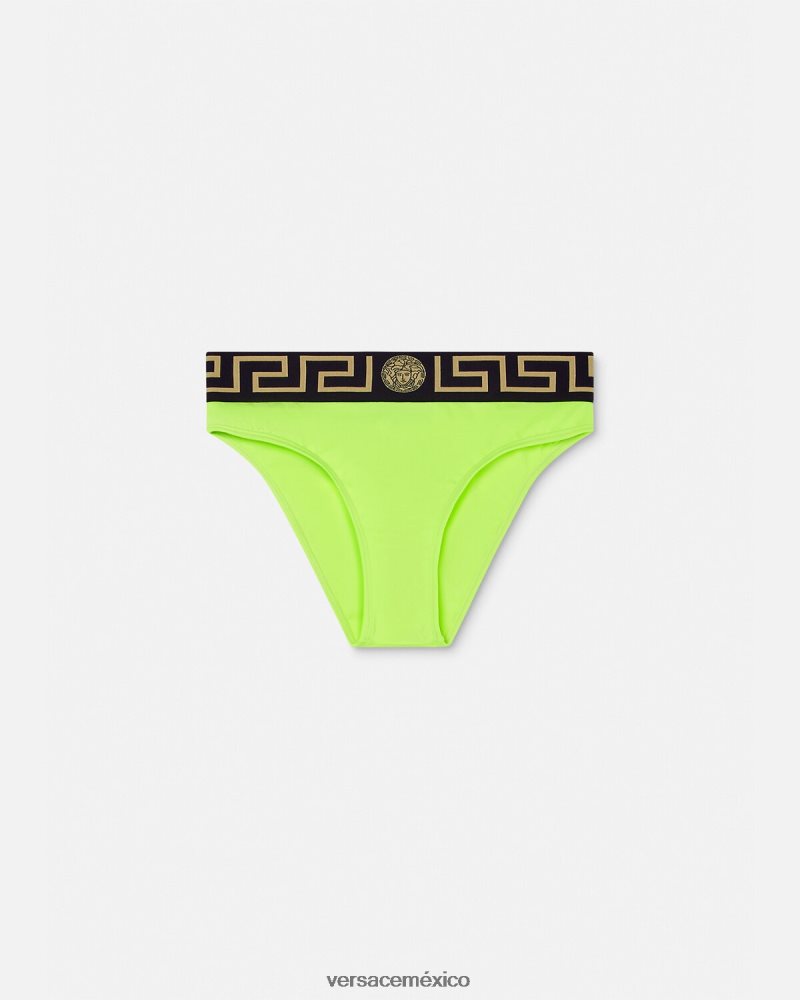 Versace braguitas de bikini con borde de greca cal ropa interior y ropa de playa mujer 84626J1176