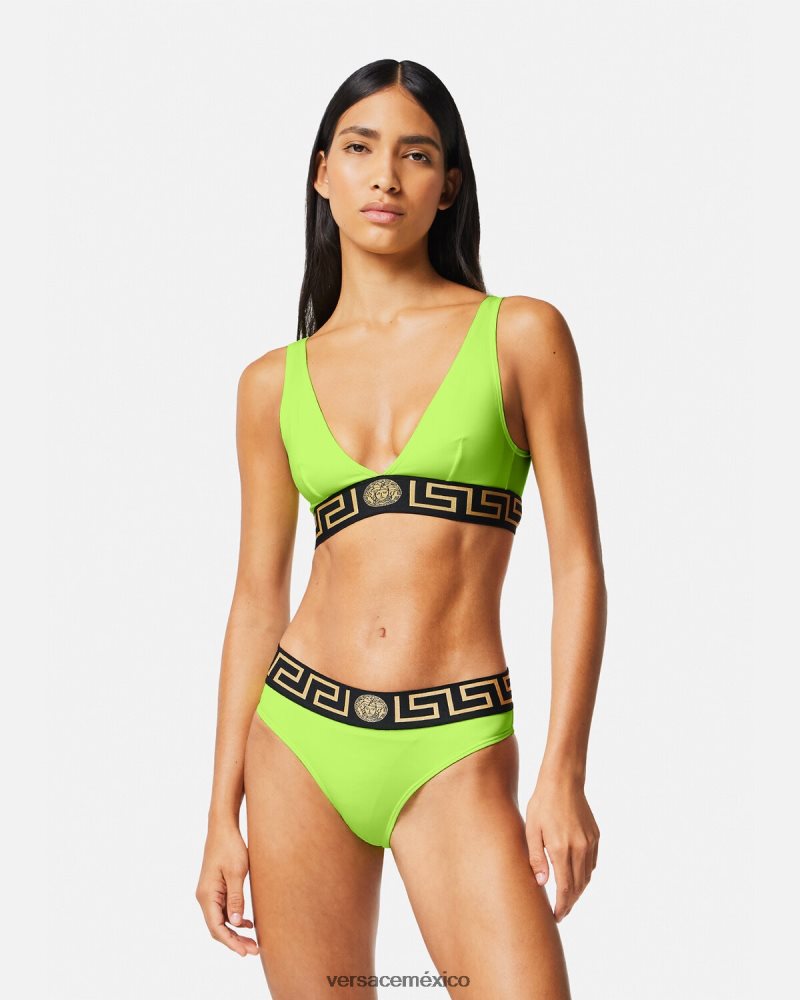 Versace braguitas de bikini con borde de greca cal ropa interior y ropa de playa mujer 84626J1176