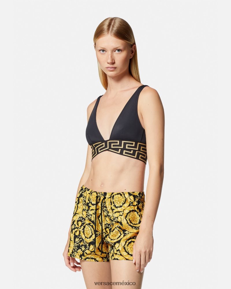 Versace shorts de baño barrocos imprimir ropa interior y ropa de playa mujer 84626J1140