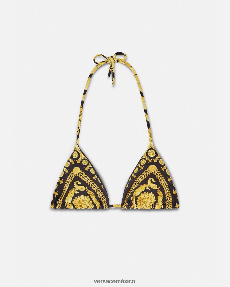 Versace top de bikini con estampado barroco imprimir ropa interior y ropa de playa mujer 84626J1138