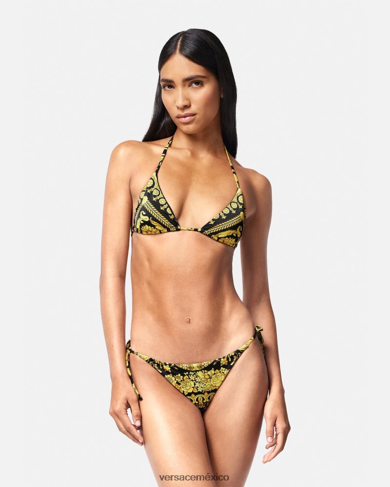 Versace top de bikini con estampado barroco imprimir ropa interior y ropa de playa mujer 84626J1138