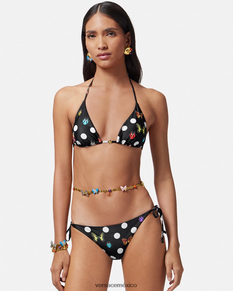 Versace top de bikini con mariposas imprimir ropa interior y ropa de playa mujer 84626J1114