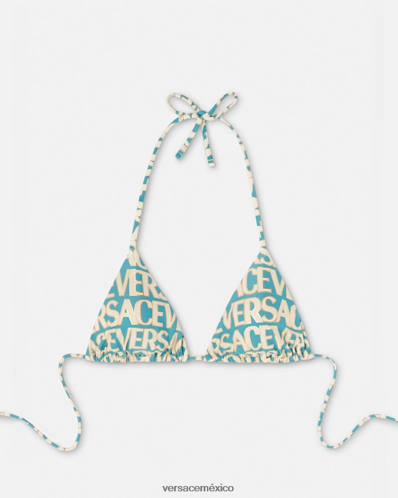 Versace top de bikini por todo el cuerpo imprimir ropa interior y ropa de playa mujer 84626J1127