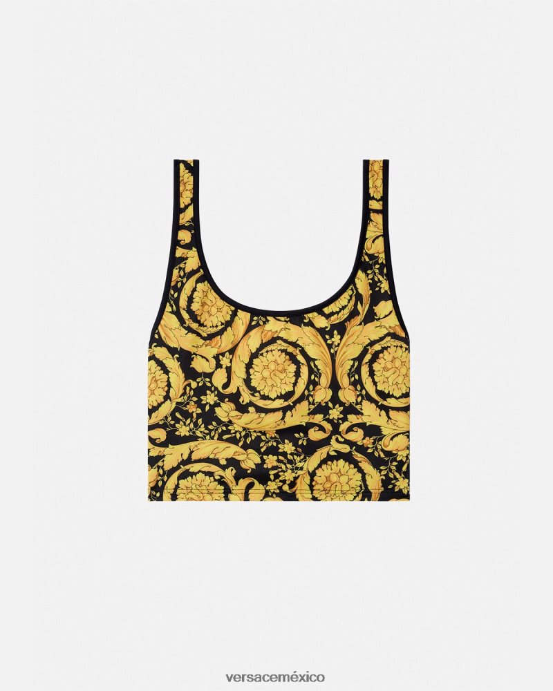 Versace top tankini barroco imprimir ropa interior y ropa de playa mujer 84626J1172