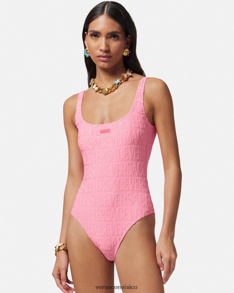 Versace traje de baño de toalla rosa ropa interior y ropa de playa mujer 84626J1122