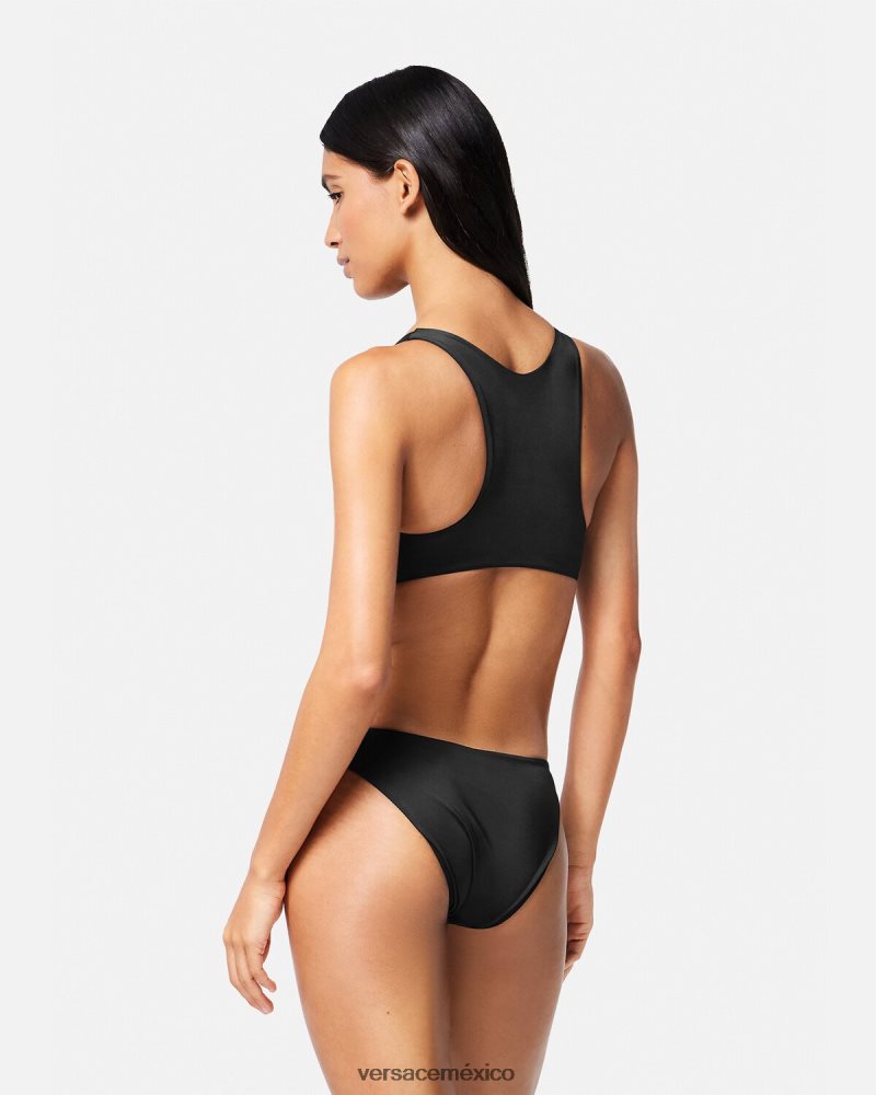Versace traje de baño de una pieza con medusa '95 negro ropa interior y ropa de playa mujer 84626J1148