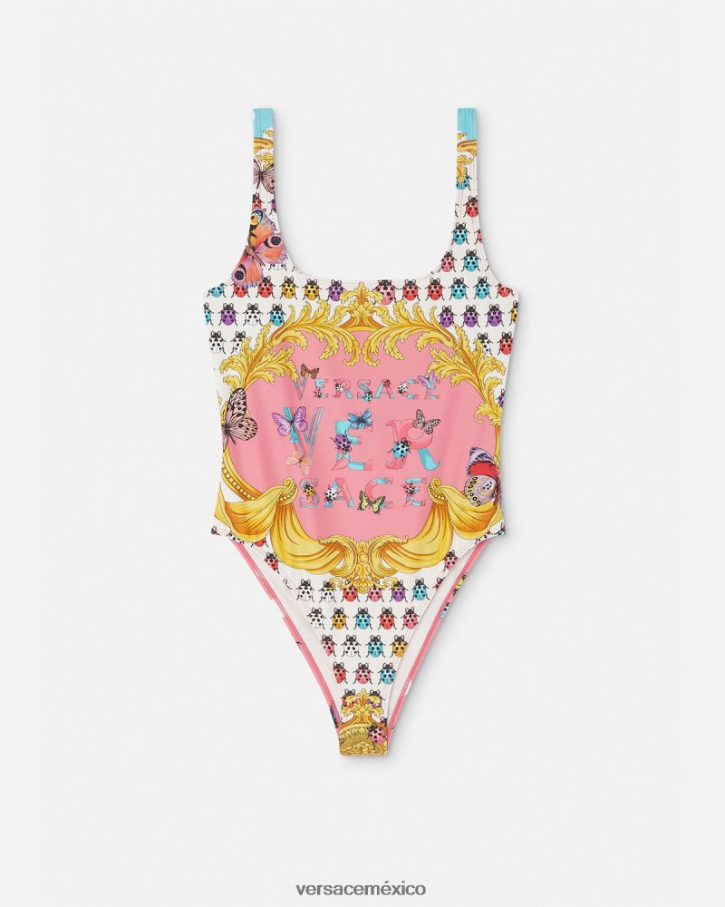 Versace traje de baño de una pieza mariposas imprimir ropa interior y ropa de playa mujer 84626J1134