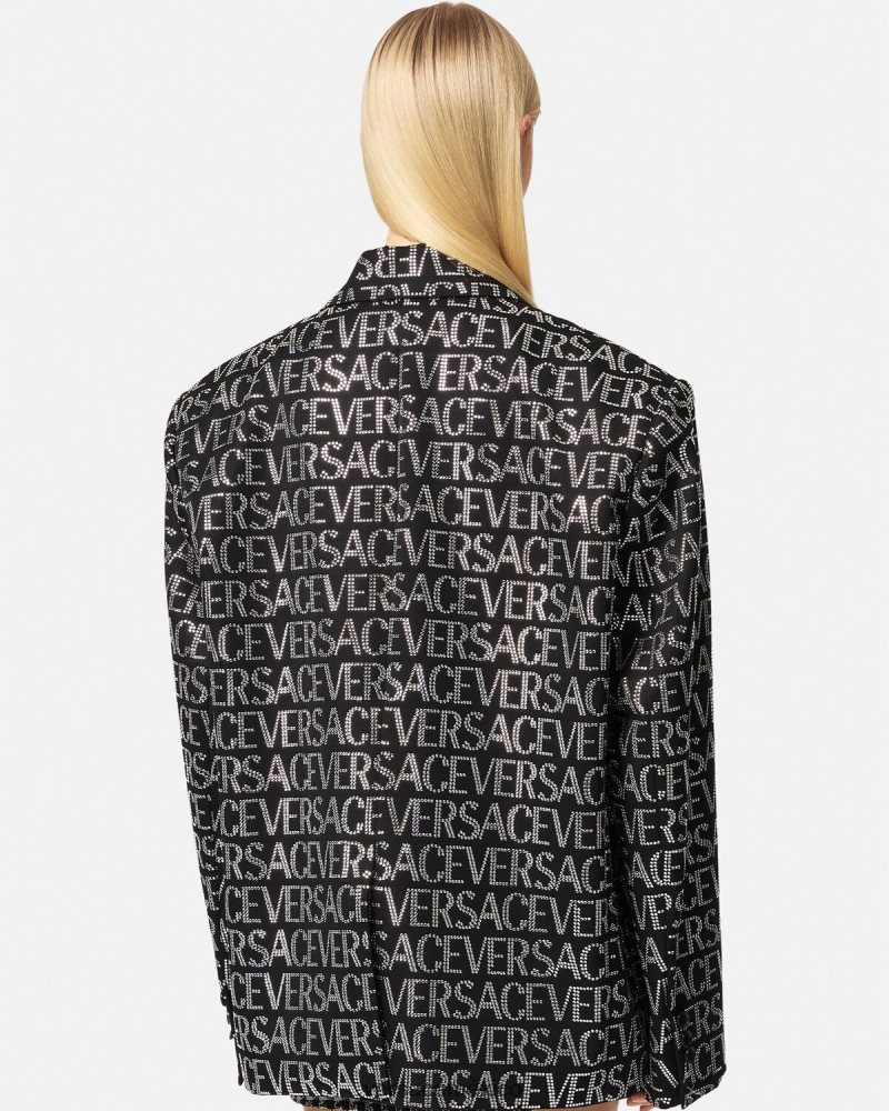 Versace blazer con cristales un color ropa mujer 84626J115