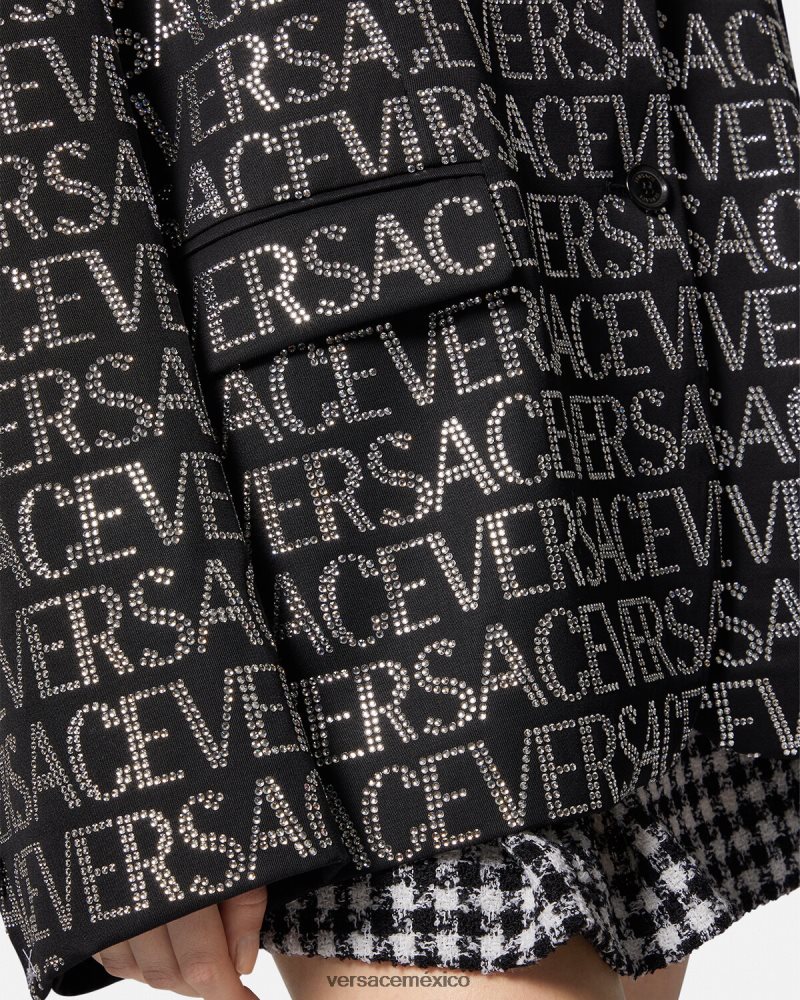 Versace blazer con cristales un color ropa mujer 84626J115