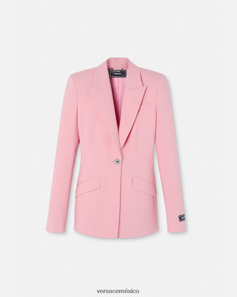 Versace blazer con medusa y botonadura sencilla un color ropa mujer 84626J108