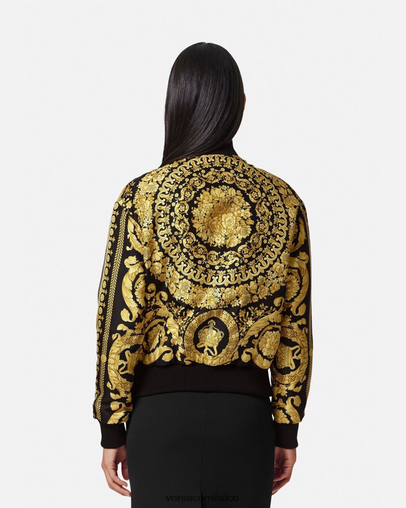 Versace chaqueta bomber reversible con diseño barroco imprimir ropa mujer 84626J88