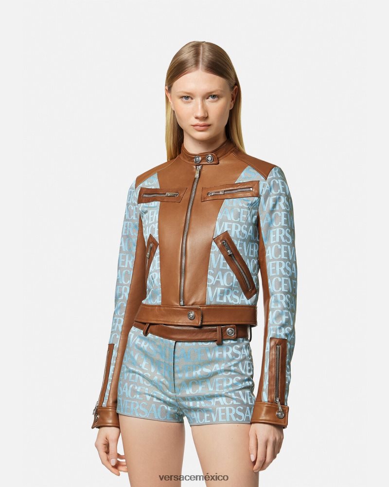 Versace chaqueta integral imprimir ropa mujer 84626J84