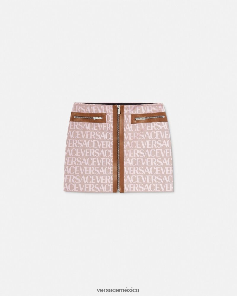 Versace minifalda por toda la prenda rosa y estampado ropa mujer 84626J165