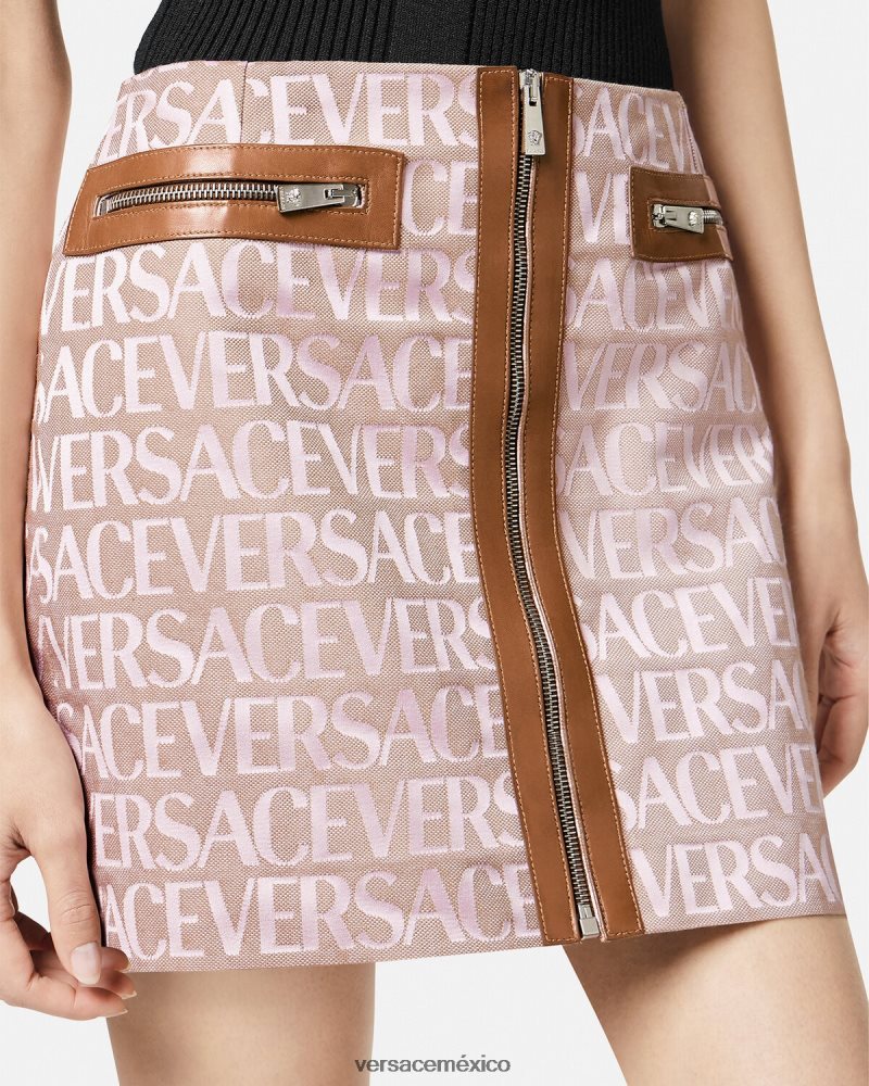 Versace minifalda por toda la prenda rosa y estampado ropa mujer 84626J165