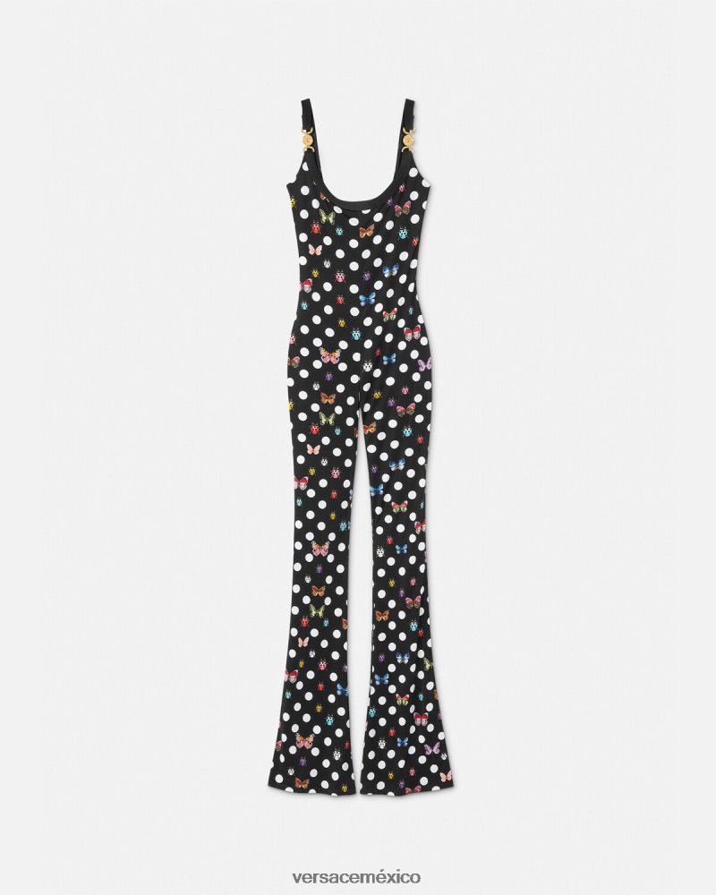 Versace mono con mariposas y medusa '95 un color ropa mujer 84626J7