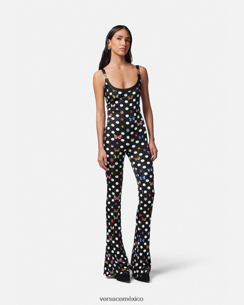 Versace mono con mariposas y medusa '95 un color ropa mujer 84626J7
