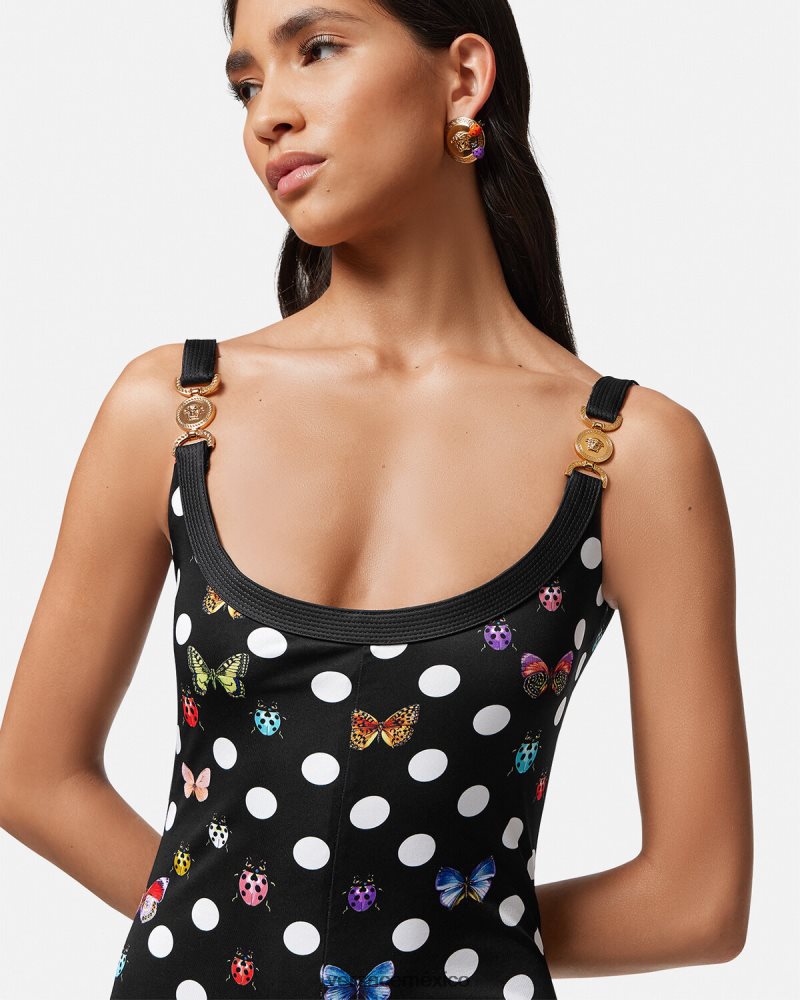 Versace mono con mariposas y medusa '95 un color ropa mujer 84626J7