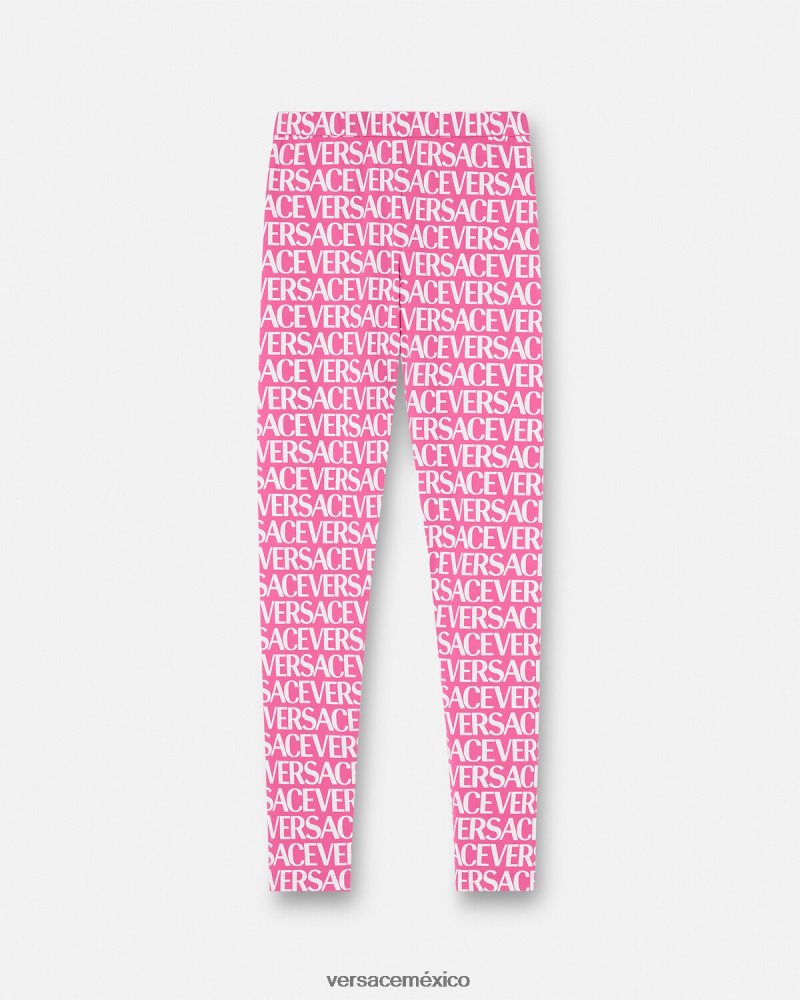 Versace leggings por toda la prenda rosa y estampado ropa mujer 84626J212
