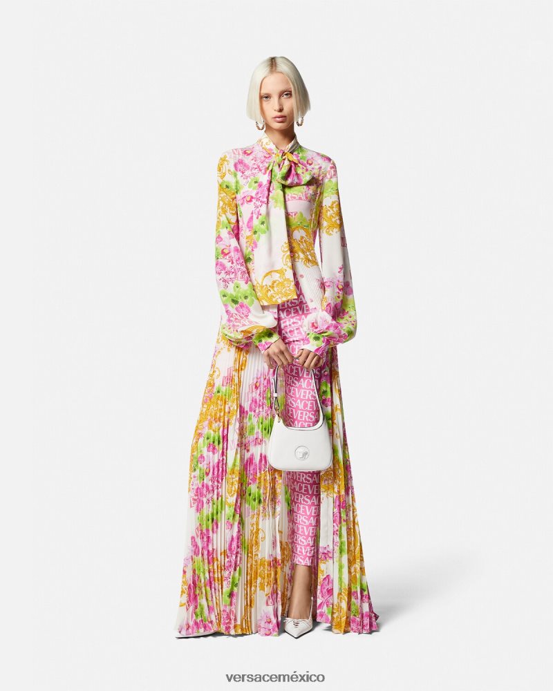 Versace leggings por toda la prenda rosa y estampado ropa mujer 84626J212