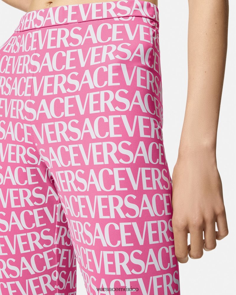 Versace leggings por toda la prenda rosa y estampado ropa mujer 84626J212