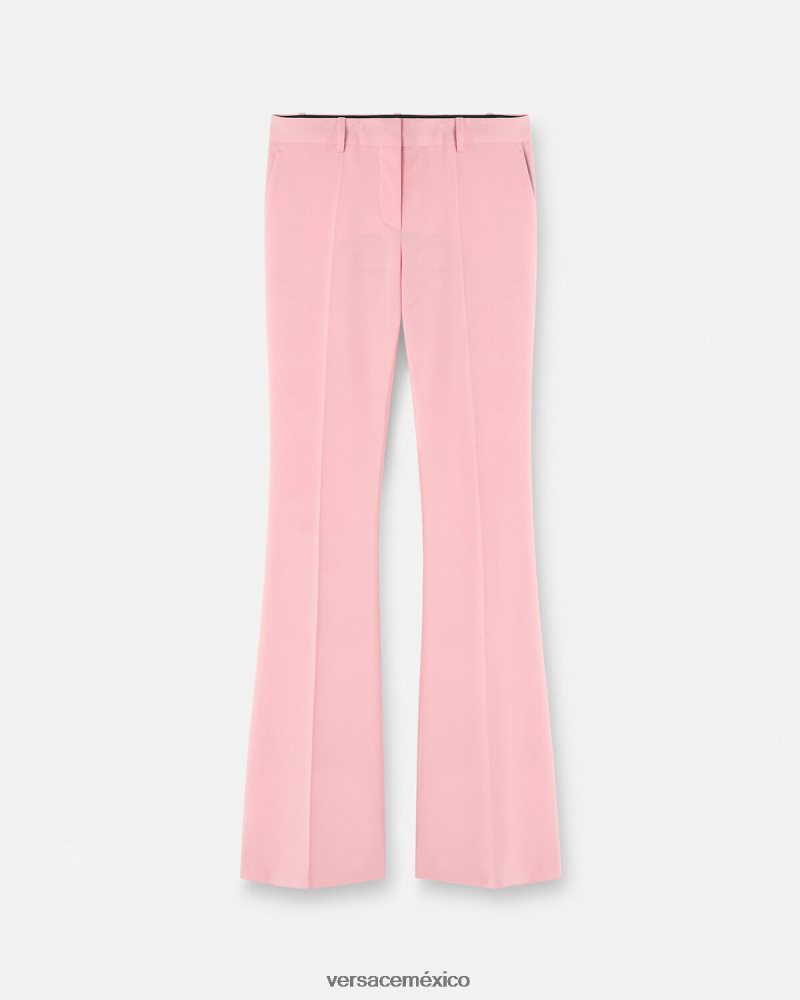Versace pantalones acampanados un color ropa mujer 84626J120