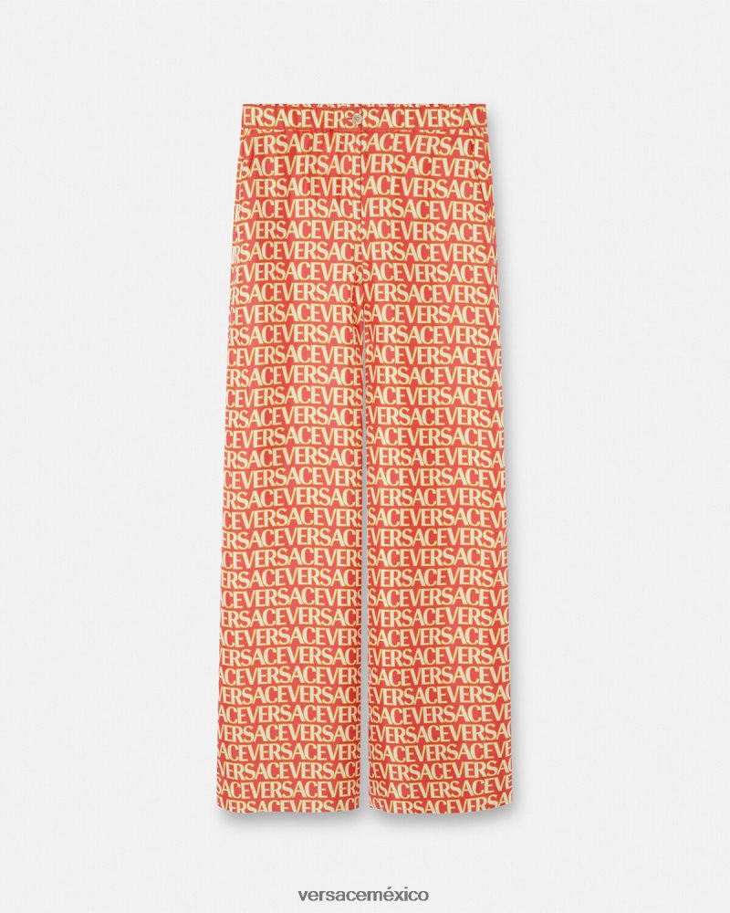 Versace pantalones de seda imprimir ropa mujer 84626J192