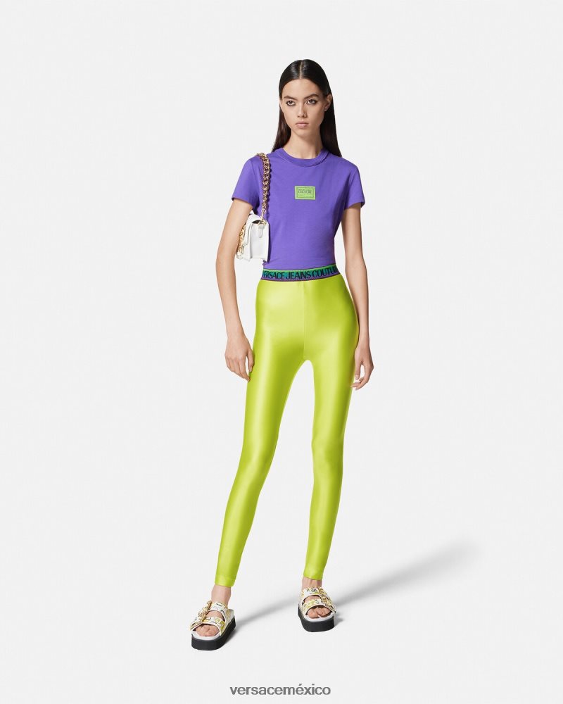 Versace leggins con logo cal ropa mujer 84626J2241