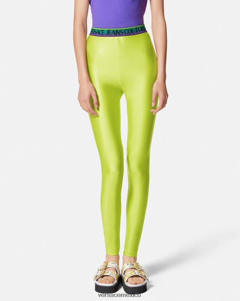 Versace leggins con logo cal ropa mujer 84626J2241