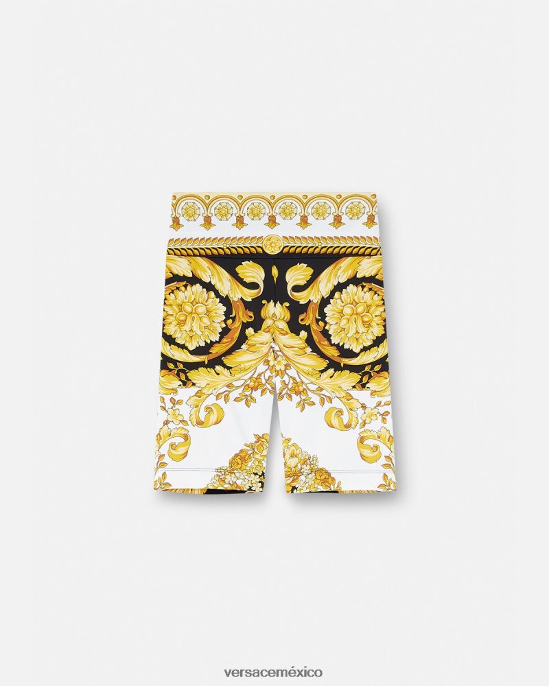 Versace pantalones cortos de ciclismo estilo barroco imprimir ropa mujer 84626J230