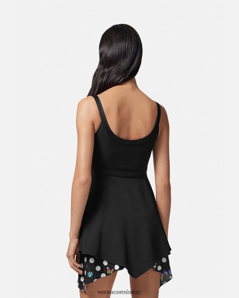 Versace mini vestido de mariposas imprimir ropa mujer 84626J2