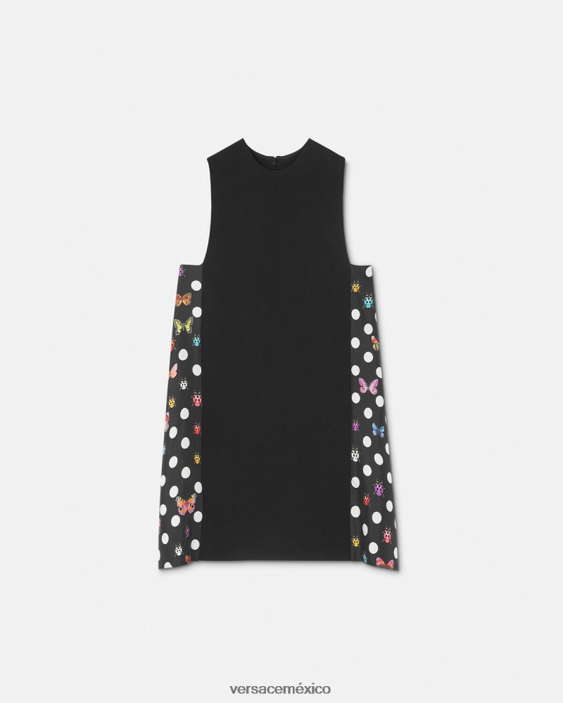Versace mini vestido de mariposas un color ropa mujer 84626J3