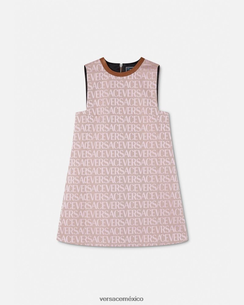 Versace minivestido por toda la prenda rosa y estampado ropa mujer 84626J26
