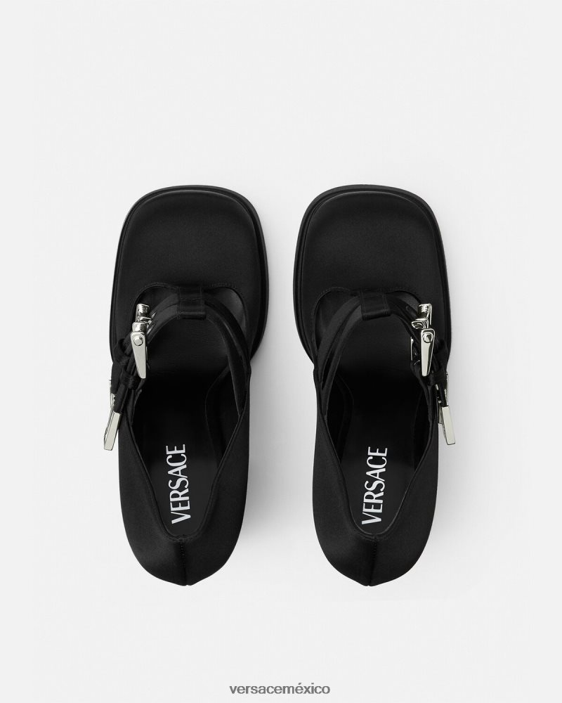 Versace bombas de plataforma aevitas negro zapato mujer 84626J417