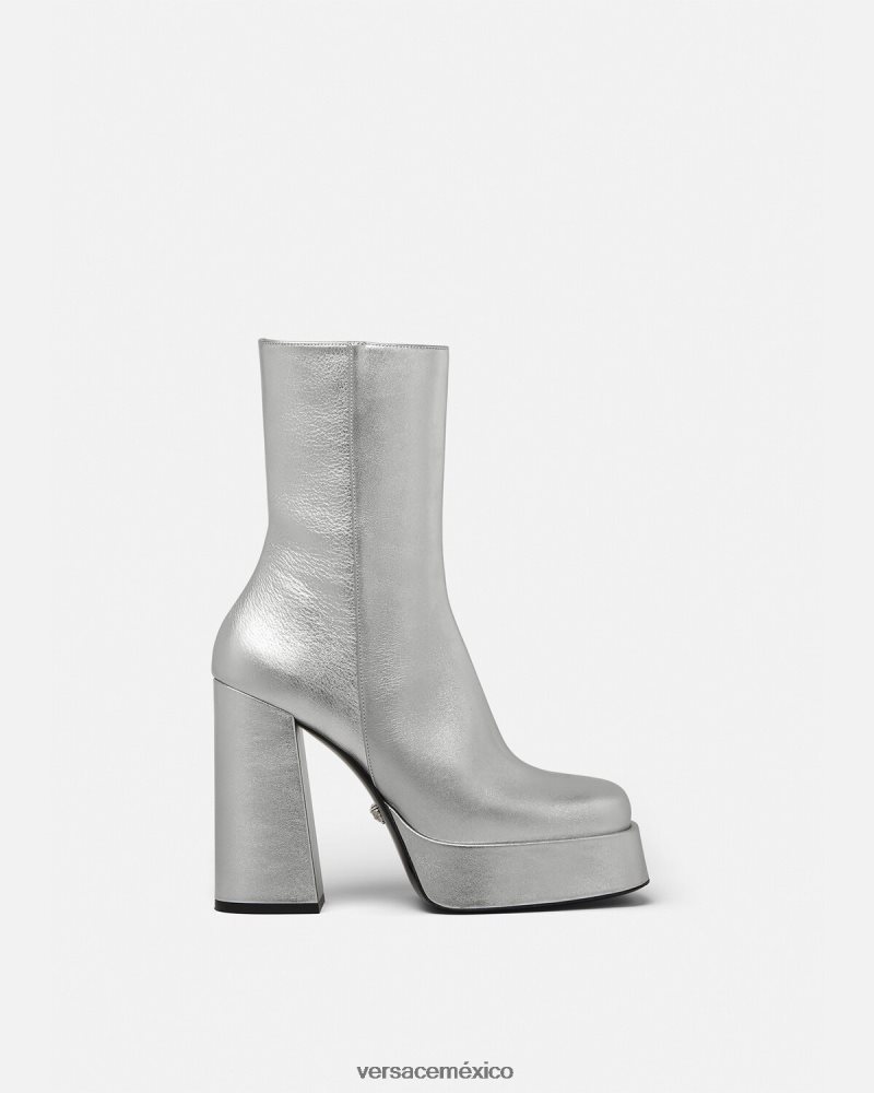 Versace botas aevitas con plataforma metalizada un color zapato mujer 84626J406