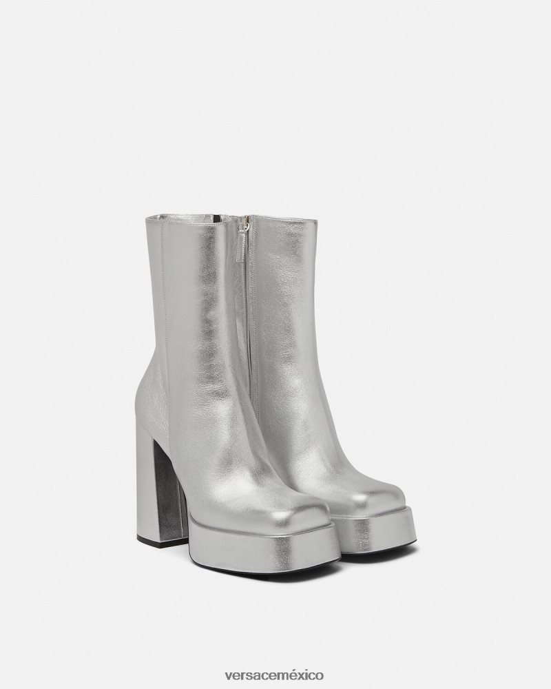 Versace botas aevitas con plataforma metalizada un color zapato mujer 84626J406