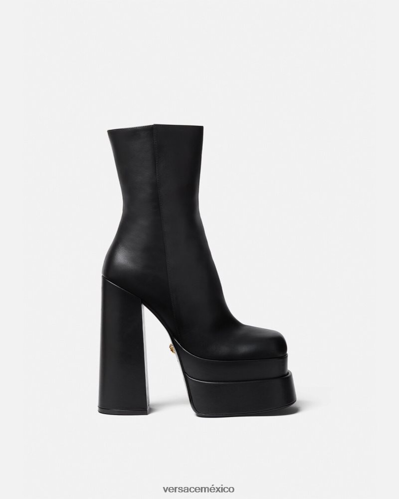 Versace botas aevitas plataforma negro zapato mujer 84626J407