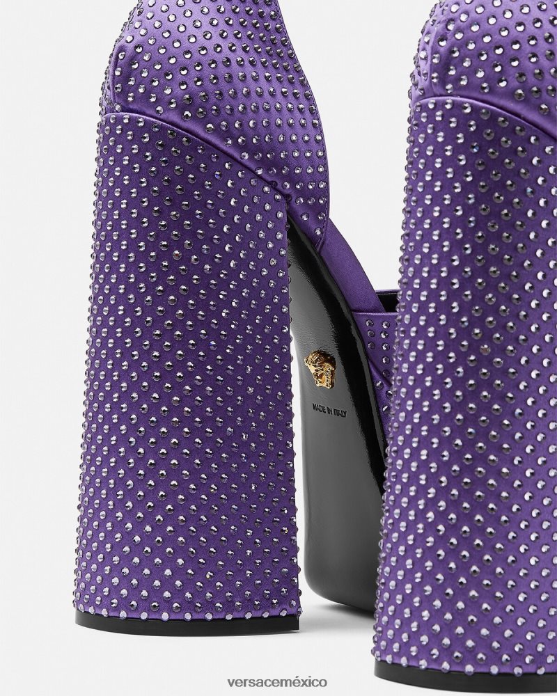 Versace sandalias con plataforma medusa aevitas Violeta zapato mujer 84626J426