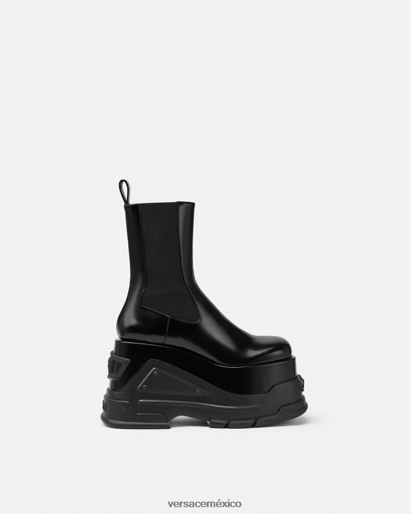 Versace botas con plataforma y medusa negro zapato mujer 84626J474
