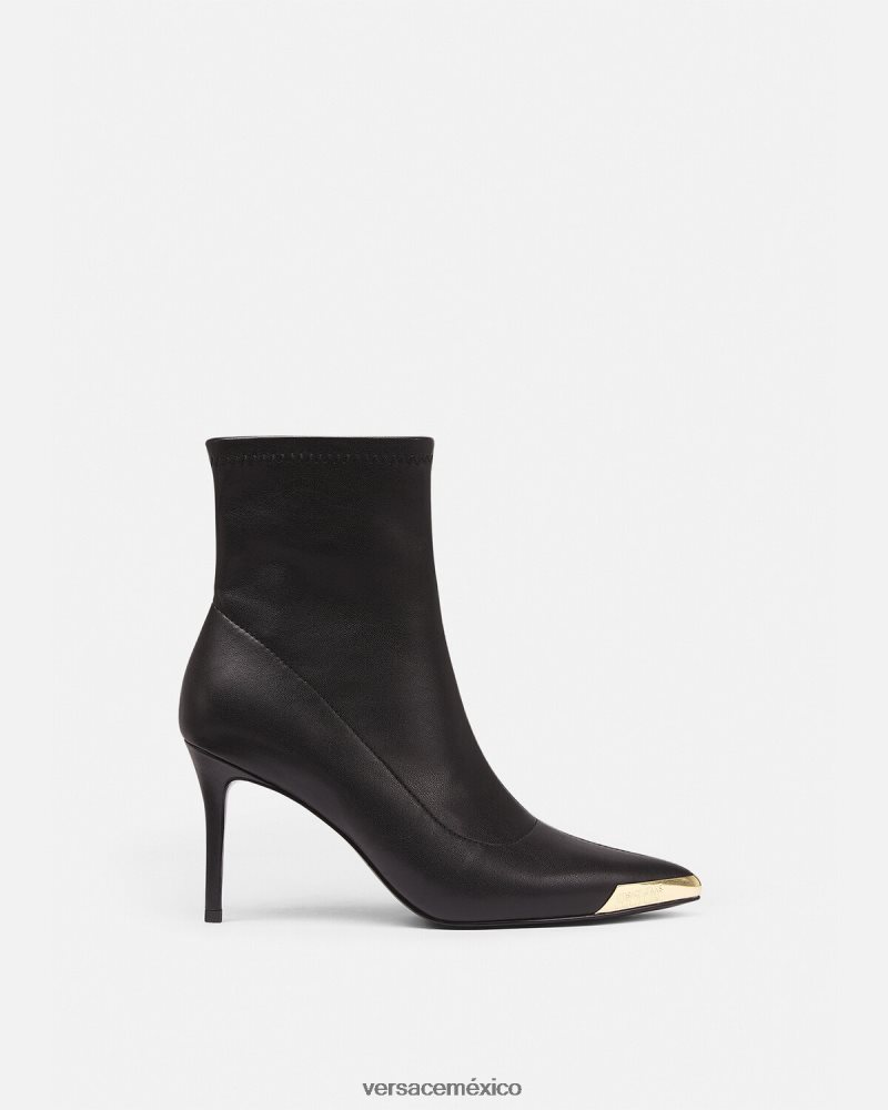 Versace botas escarlata negro zapato mujer 84626J2260