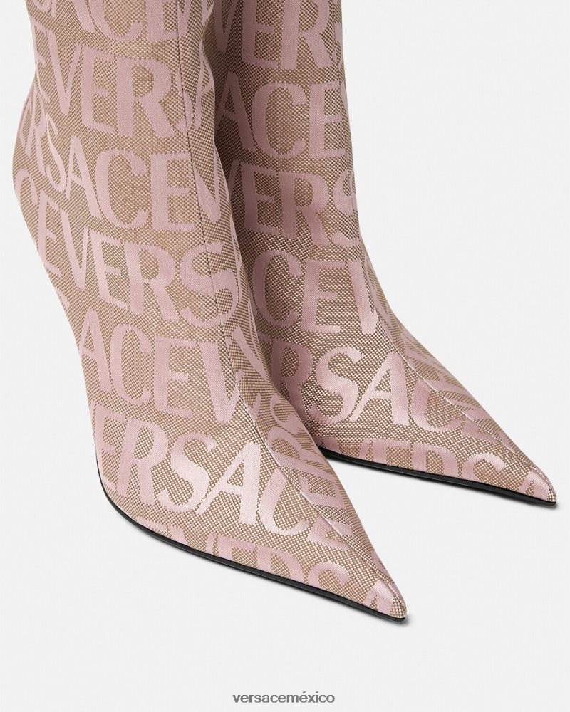 Versace botas hasta la rodilla por toda la prenda rosa zapato mujer 84626J476