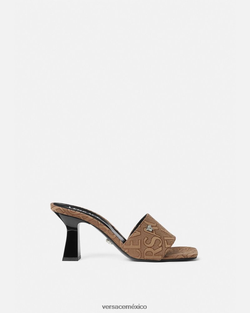 Versace mules por toda la prenda marrón zapato mujer 84626J441