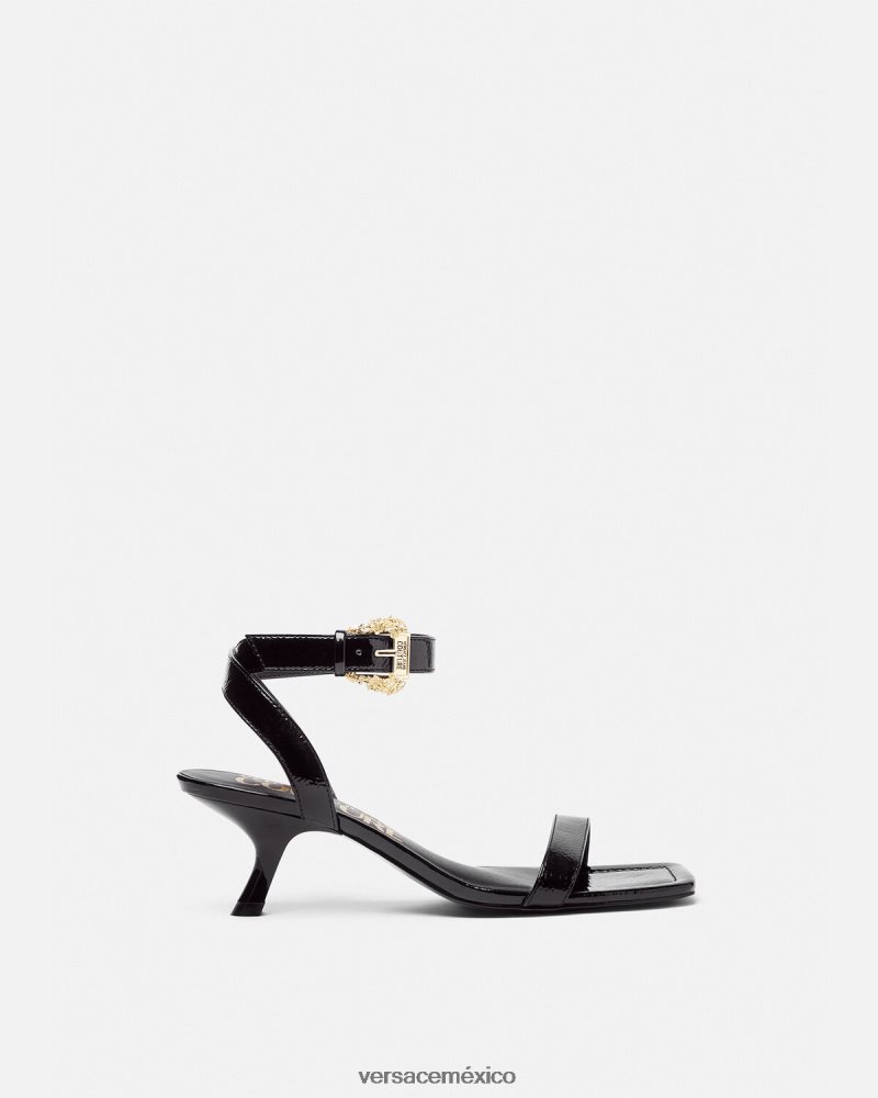 Versace sandalias fiona barrocas negro zapato mujer 84626J2258