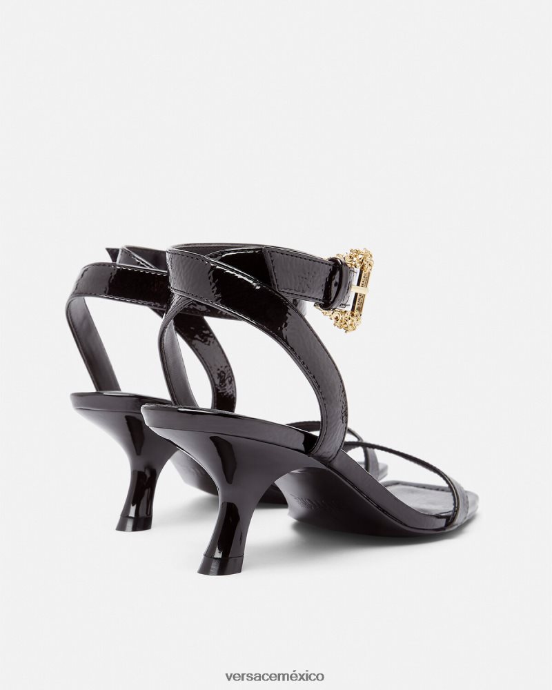 Versace sandalias fiona barrocas negro zapato mujer 84626J2258