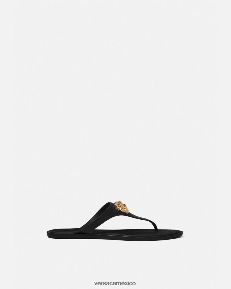 Versace sandalias medusas negro zapato mujer 84626J453