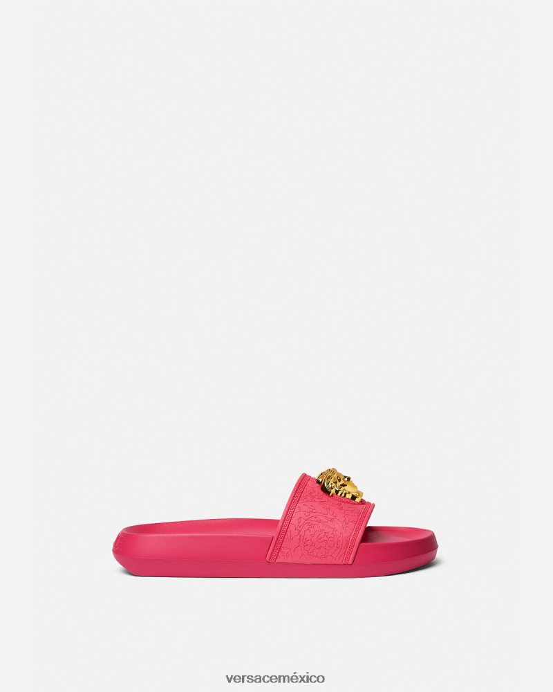Versace toboganes palazzo fucsia zapato mujer 84626J459